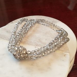 Stretch multi strand bracelet